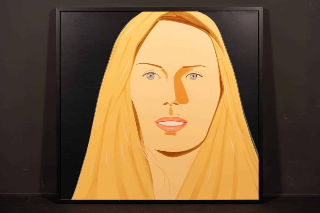 Portrait Sara von Alex Katz in der MUCA Ausstellung in München